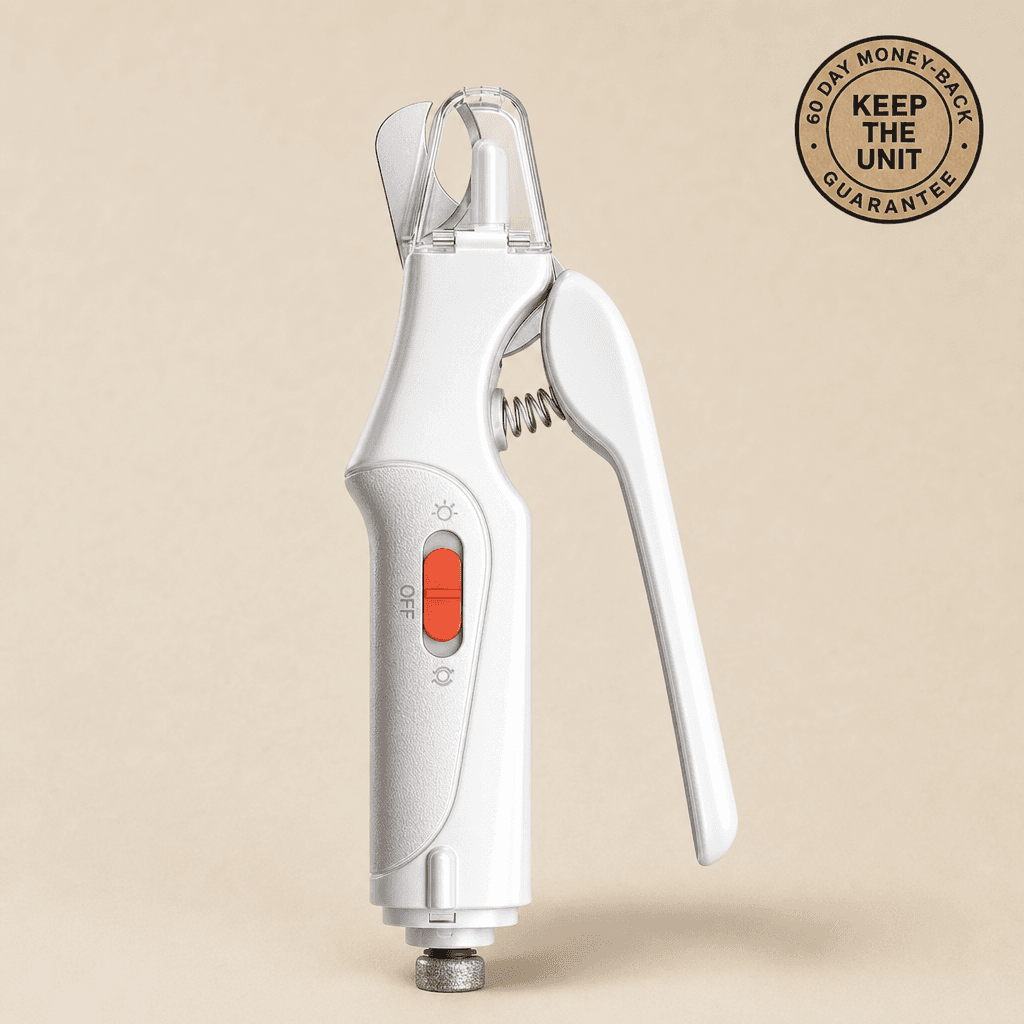 The original illuminated 2-in-1 pet nail clipper and grinder